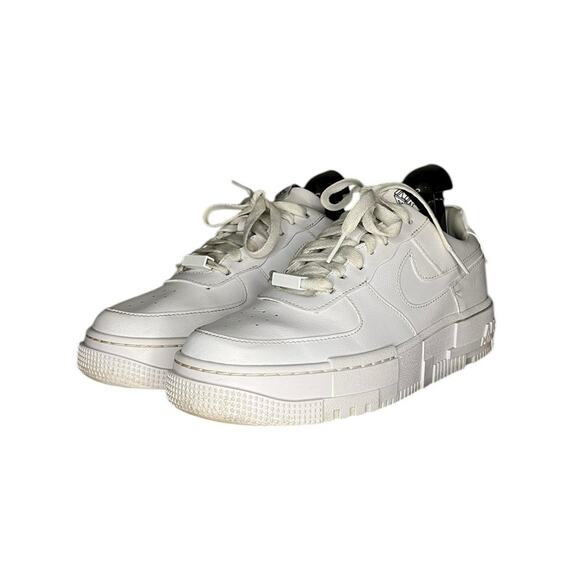 Womens Nike Air Force 1 Pixel 'Triple White' Sneakers Size 9 - Picture 2 of 6